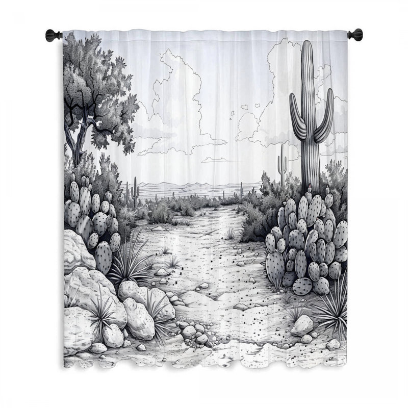Rideau transparent Ramzie, L 50 po x L 84 po