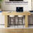 63" Fluted Japandi Console Table In Natural Oak, Sofa & Entryway Table-655681940