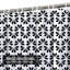 Rideau de douche noir abstrait moderne avec 12 crochets-46948143