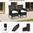 2Pcs Dining Chairs, With Cushions & Slip Foot, For Garden, Patio, Lawn, Dark Coffee, Craftsmanship Backyard, Robust Design