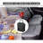 Hanging Car Trash Can Multipurpose Collapsible Auto Organizer Garbage Bin with Storage Pockets