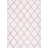 Cuanaic Trellis Shag Performance White/Pink Rug-975425128
