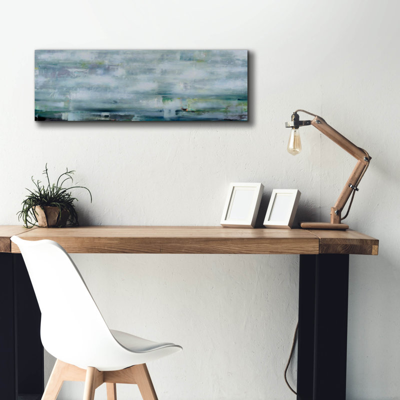  «Sailing Azure Bay» par Aondrea H. Maynard, art mural sur toile, 36 po x 12 po