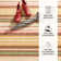 Sienna Stripe Multi Machine Washable Rug