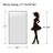 Lensa Rectangle Metal Full Length Wall Mirror with Embedded Bracket-233625010-233625013