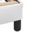 vidaXL Bed Frame Dover White 152x203 cm Faux Leather-393219250-393219261