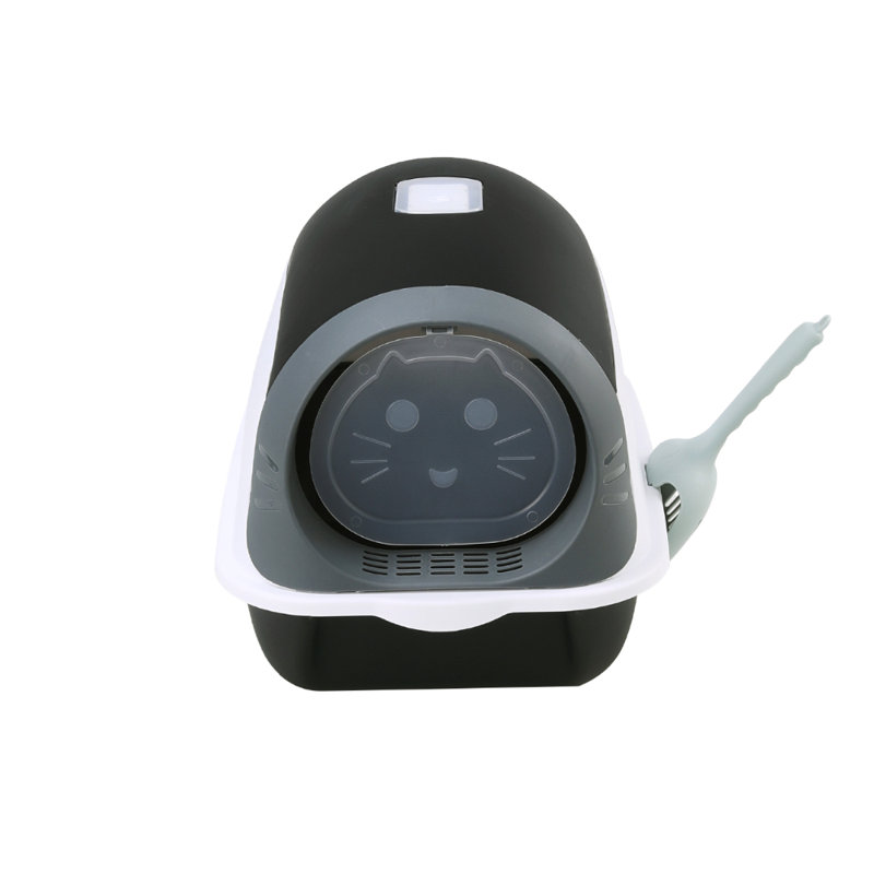 Polyethylene Plastic Enclosed Litter Box with Scoop