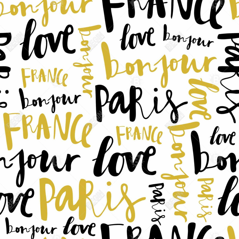 Bonjour paris - 32"x32" art on canvas