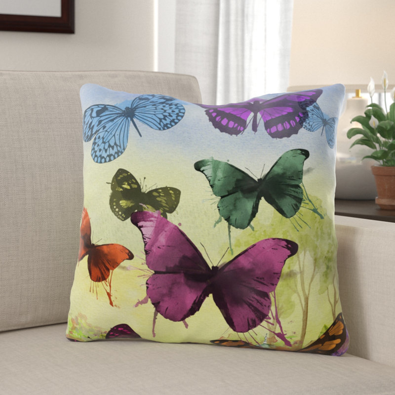 Coussin Butterfly, Intérieur, Microsuède