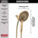 In2ition 4-Setting Dual Shower Head with Handheld Spray, Hand Shower 1.75 GPM