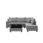 Canapé modulaire en tissu 107 po Corduroy