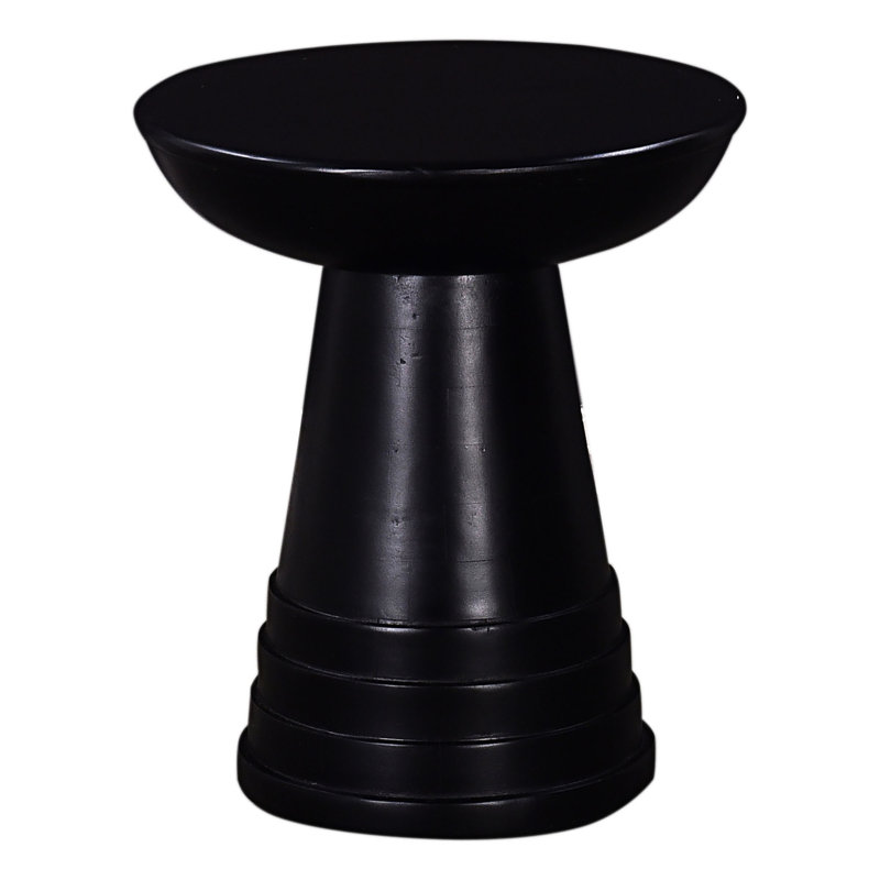 Wood Round Sofa Side Table