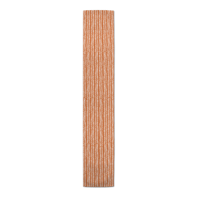 Chemin de table Brealle, 90 po x 16 po, Orange