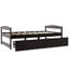 Lit plateforme simple avec deux tiroirs-113432435