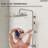 Wall Mount Rainfall Shower System, Dual‑Function Shower Head with Slide Bar, Handheld Shower-128567559