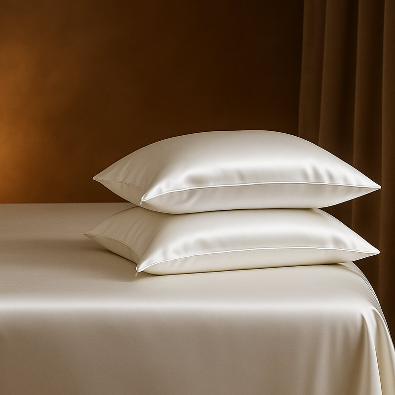 HOUSEWIFE PILLOWCASE SILK, Ivory