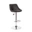 Swivel Upholstered Adjustable Height Counter Stool with Metal Frame-1009167625