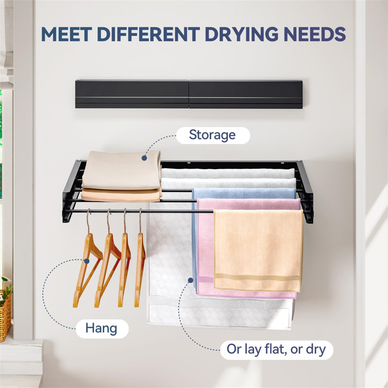 Metal Foldable Wall-Mounted Drying Rack