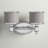 Newberry 2-Light 13.75 inch Wide Chrome Transitional Bathroom Vanity Lighting Fixture, White Frosted Opal Glass Shade, Dimmable, LED Compatible, Reversible Over the Mirror Mounted Wall Sconce-585841606-630928510
