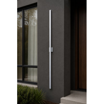 Replay Square 96'' H X 4.5'' W Aluminum LED Outdoor Wall Light
