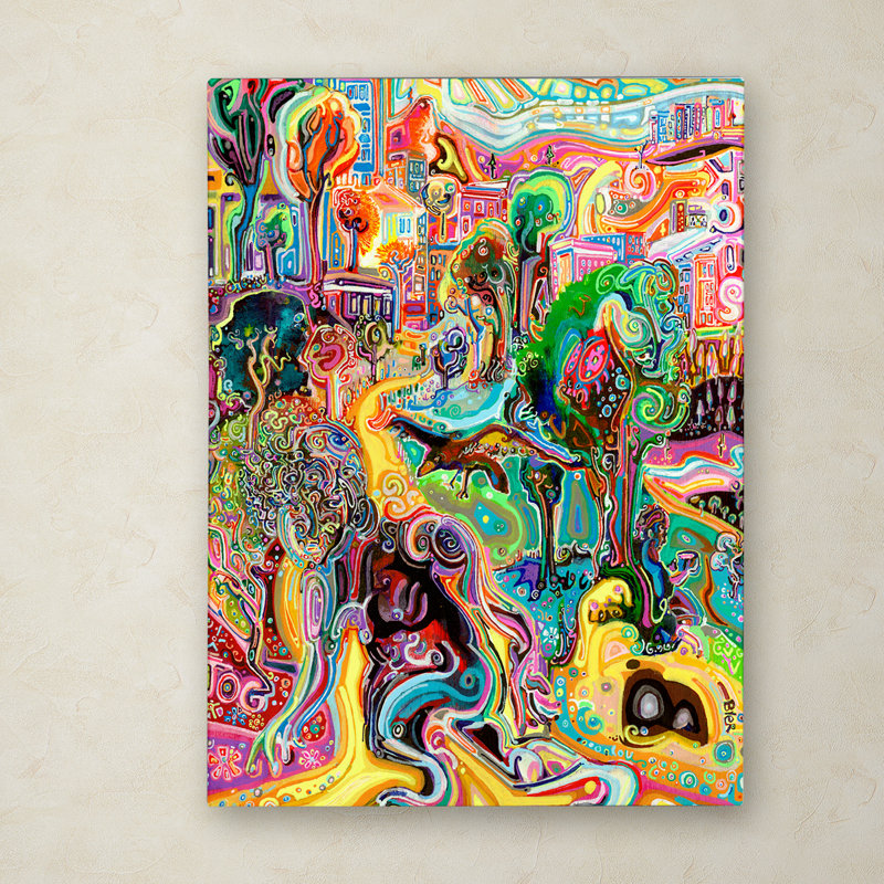 « the long distance runner », reproduction sur toile tendue, H 32 po x l 24 po