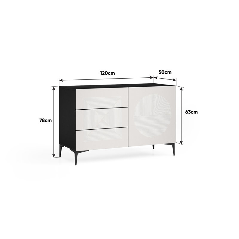 Backus 1 - Door Rectangle Accent Cabinet