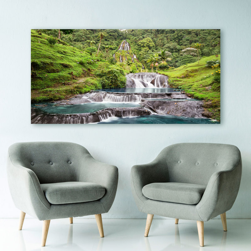 Waterfall In Santa Rosa De Cabal, Colombia (Detail) - Wrapped Canvas Print, 60cm H x 120cm W