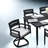 Morenike 6 - Person Patio Dining Set Umbrella Hole Included Rectangular Table with Sunbrella® Cushions Included