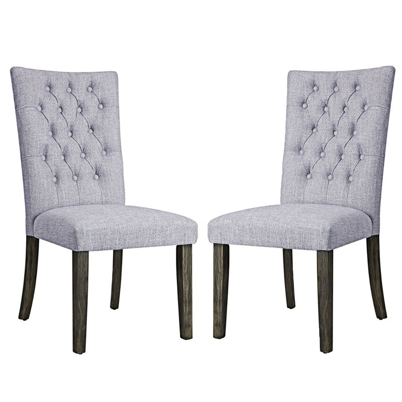 Ensemble de 2 chaises d'appoint rembourrées