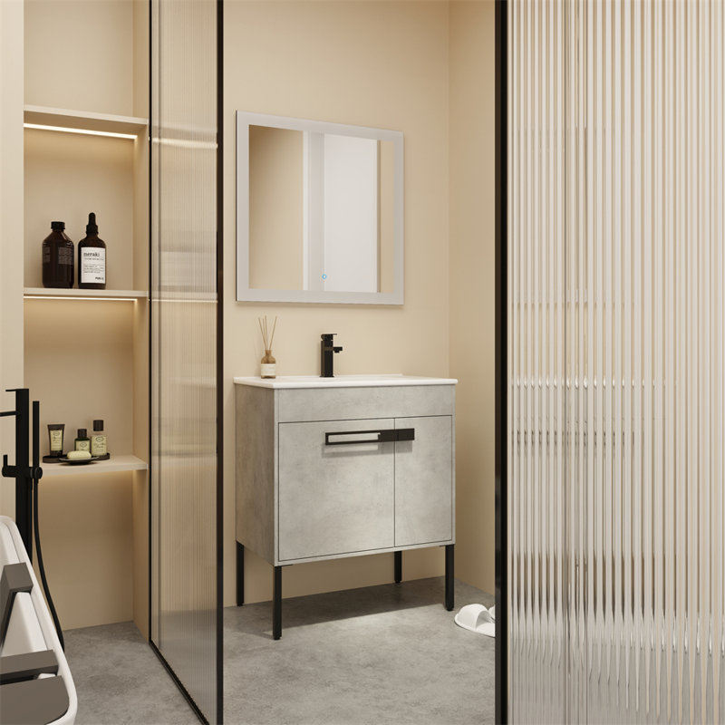 35.43'' Single Bathroom Vanity Base Only, Gray