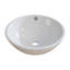 Ceramic Circular Vessel Bathroom Sink with Overflow-1245076352