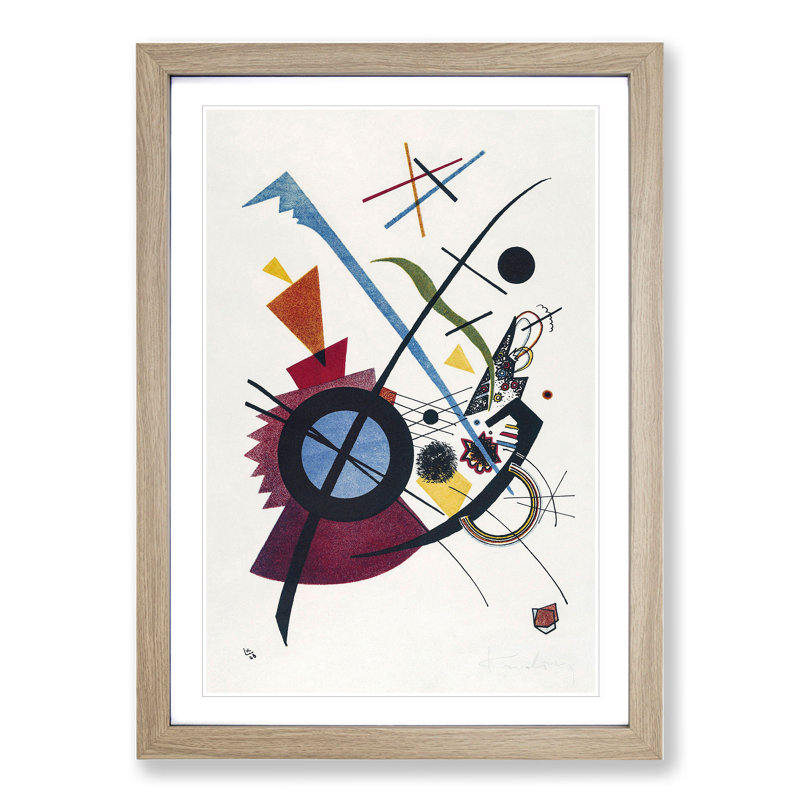 Violet by Wassily Kandinsky - Framed Print, Oak, 48cm H x 36cm W x 2cm D