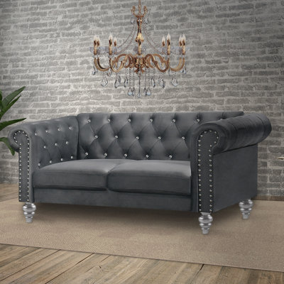 Causeuse Chesterfield 62,4 po Shondra