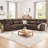 Upholstered Zero Gravity Power Reclining Sectional-120754456