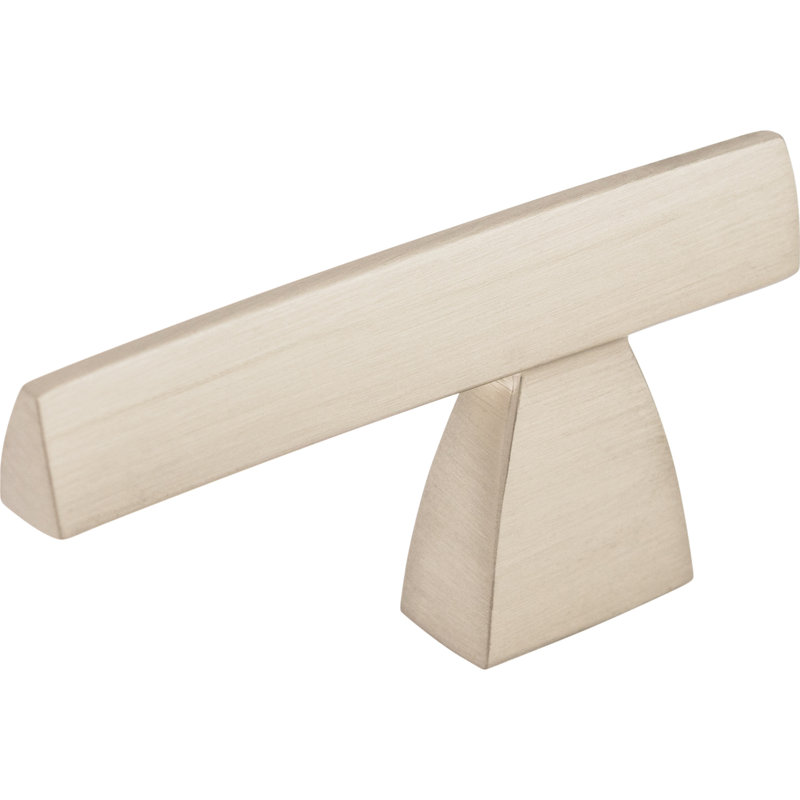 Arched Bar Knob, Brushed Satin Nickel, 2 1/2" Knob Length