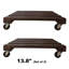 Bac à plantes carré en acacia 13,8 po (paquet de 2)