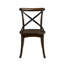Ensemble de 2 chaises d'appoint en métal à dossier en X