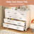 White 9-Drawer Metal Dresser, Modern Tall Storage Cabinet - 47.2"W x 39"H x 15.7"D-461029089
