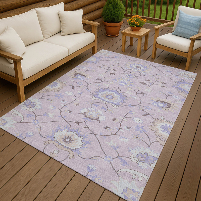 Machine Washable Indoor/Outdoor Mattera ACN2291 Global Rug, Rectangle 10' x 14'
