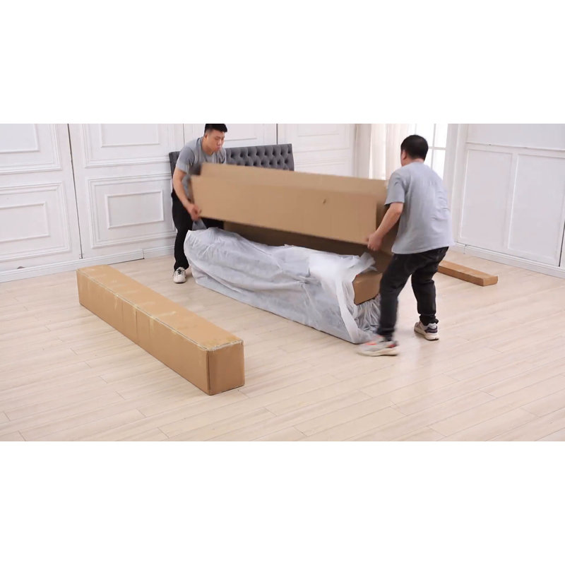 Rosdorf Park Jittender Luxurious Velvet Upholstered Canopy Bed with Speaker & USB Connection