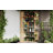 Corner Shelf,7-Tier Corner Bookshelf,Farmhouse L Shaped Shelves Etagere Bookcase, Large L Shaped Bookshelf with Vine Woven Open Storage Cabinet for Home Office (Large,Log Color)