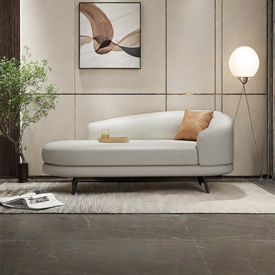 Chaise longue à pieds en métal - Confort spacieux