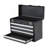 Tool Box 20.5-Inch Portable Metal Tool Box With 4 Drawers Tool Organizer Black