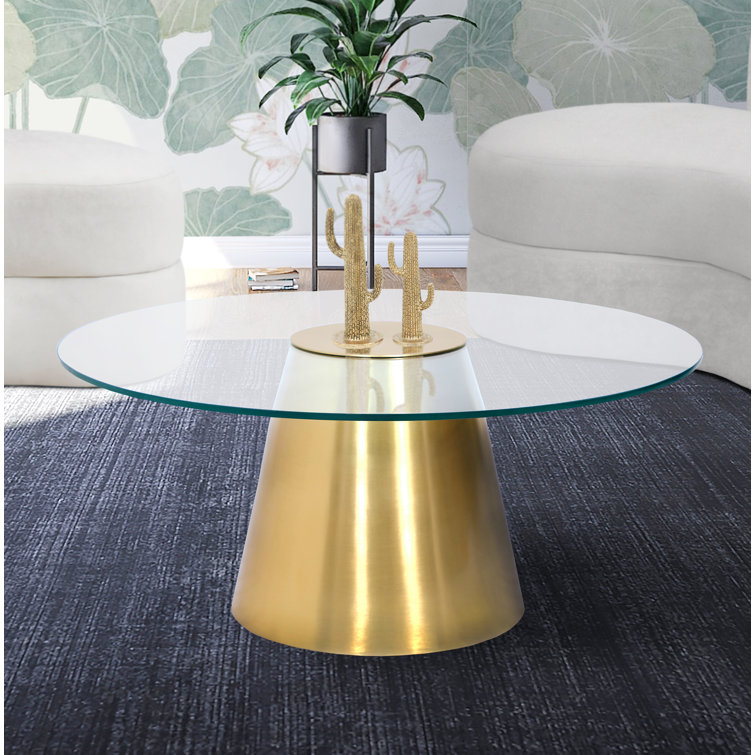 Elkin 3 - Piece Glass Top Living Room Table Set