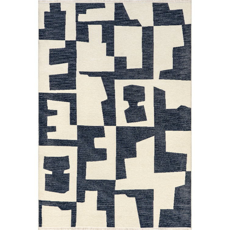 Viktoria Modern Abstract Reversible Machine Washable Area Rug