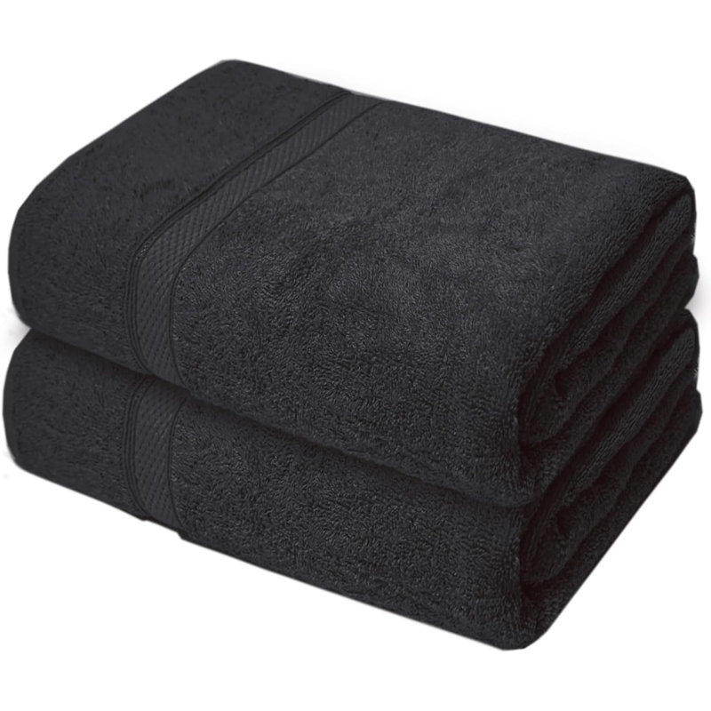 Nayim Turkish Cotton Bath Sheet, Black