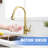Hands-free Motion Sensor Stainless Steel Faucet For Modern Kitchens, Brushed Gold