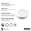 Karran Valera Lavabo de salle de bain vasque rond en porcelaine vitreuse