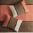 King Size Coral Bedding - Faux Suede Comforter With Pieced Details In Matching Shams & Pillows