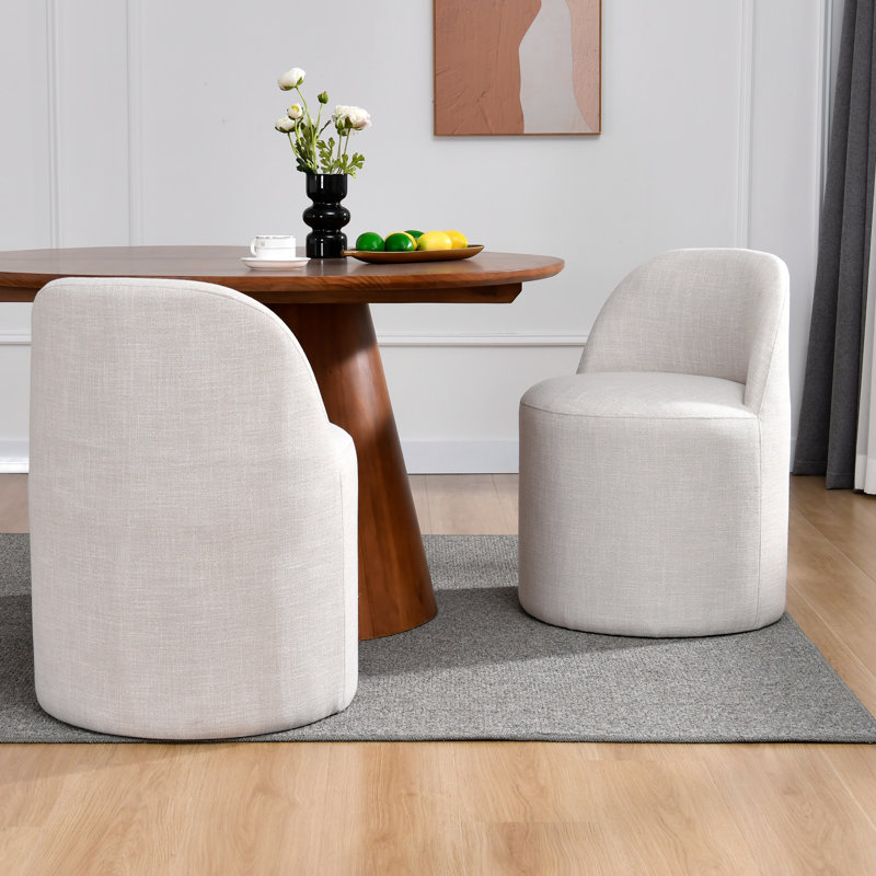 Nian 22" W Upholstered Barrel Chair